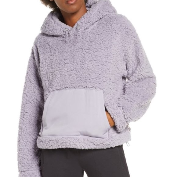 Zella Tops - NWT Zella Cassie Faux Fur Hoodie size Small